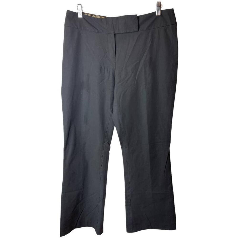 Tahari Black Lightweight Wide Leg Dress Pants Women's Size 14